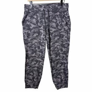 Lululemon Ready To Rulu Jaquard Camo Lunar Black/Grey Cropped Jogger Womens 10